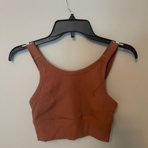 Offline by aerie, ribbed high neck sports bra